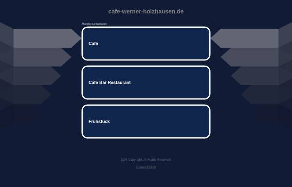 Vorschau von www.cafe-werner-holzhausen.de, Cafe Werner