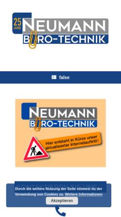 Vorschau der mobilen Webseite www.nbt-pia-neumann.de, Neumann Büro-Technik