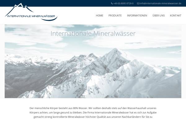 Vorschau von www.internationale-mineralwaesser.com, Büchler - Internationale Mineralwässer