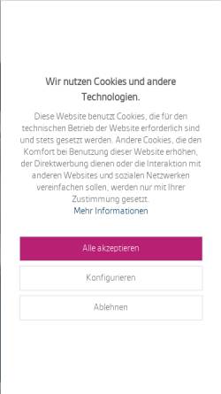 Vorschau der mobilen Webseite www.wasserladen.de, H2O - Wasserladen