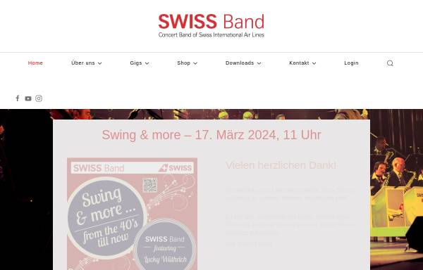 Vorschau von www.swiss-band.ch, Swiss Band