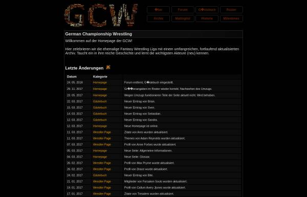 Vorschau von www.gcwaddicted.de, German Championship Wrestling