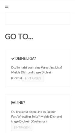 Vorschau der mobilen Webseite www.wrestling.ch, Wrestling Schweiz