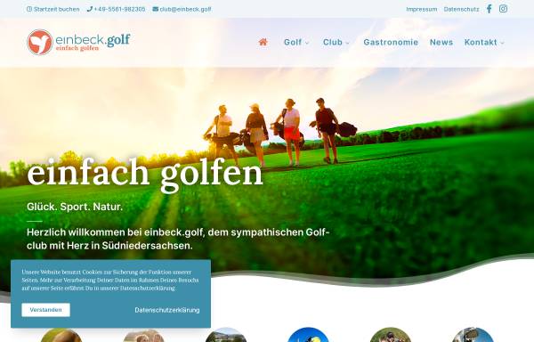 Vorschau von www.golfclub-einbeck.de, Golf Club Leinetal Einbeck