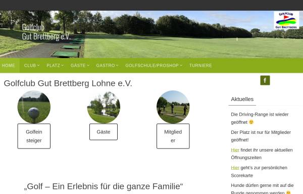 Vorschau von www.gc-lohne.de, Golfclub Gut Brettberg Lohne e.V.