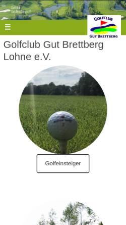 Vorschau der mobilen Webseite www.gc-lohne.de, Golfclub Gut Brettberg Lohne e.V.