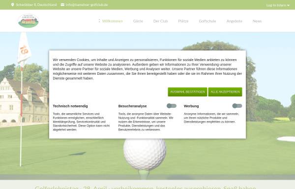 Vorschau von www.hamelner-golfclub.de, Hamelner Golfclub
