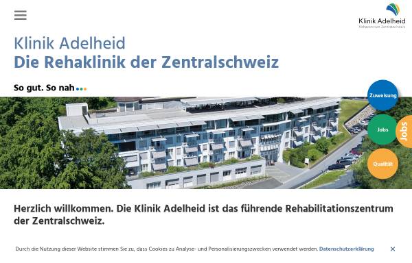 Vorschau von www.klinik-adelheid.ch, Klinik Adelheid, Zug (Schweiz)