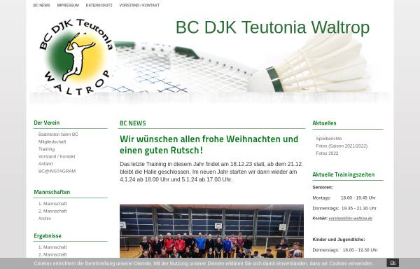 Vorschau von www.bc-waltrop.de, BC Waltrop
