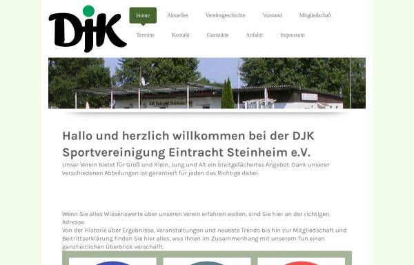 Vorschau von www.djk-steinheim.de, DJK Eintracht Steinheim e.V.