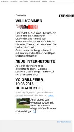 Vorschau der mobilen Webseite www.vcruesselsheim.de, VC Rüsselsheim e.V.