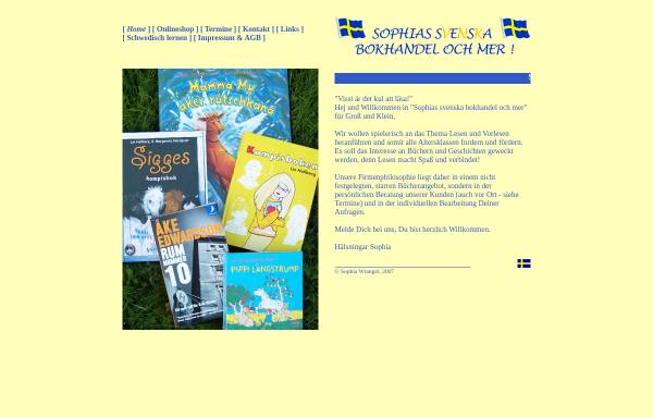 Vorschau von www.sophias-bokhandel.de, Sophias Skandinaviska Bokhandel