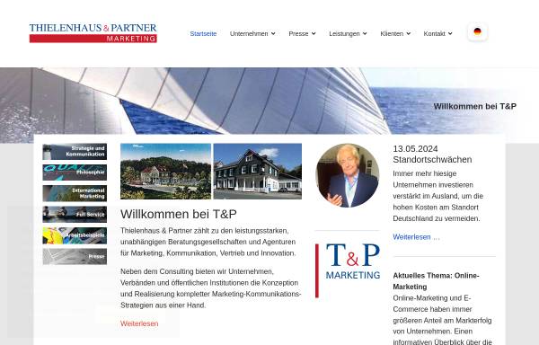 Vorschau von www.thielenhaus.de, Thielenhaus & Partner Agentur für Marketing GmbH
