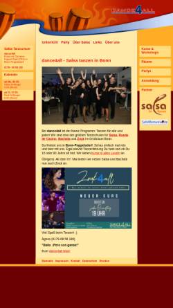 Vorschau der mobilen Webseite www.dance4all.de, Dance4all
