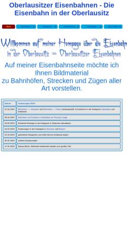 Vorschau der mobilen Webseite www.oberlausitzer-eisenbahnen.de, Oberlausitzer Eisenbahn