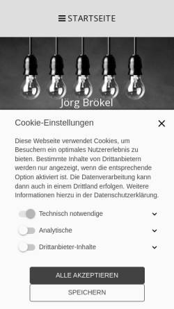 Vorschau der mobilen Webseite www.joergbroekel.de, Brökel, Jörg