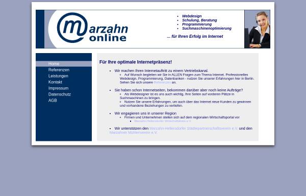 Vorschau von www.marzahn.de, Marzahn Online GbR