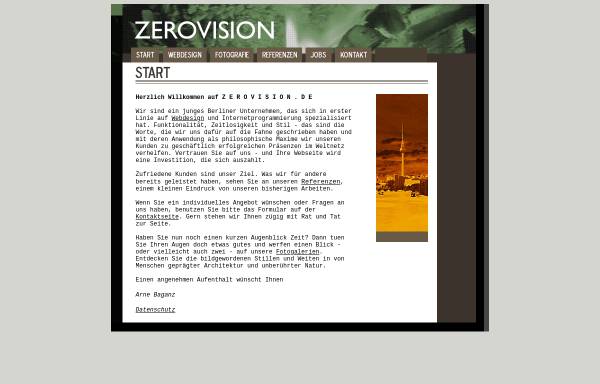 Vorschau von www.zerovision.de, Zerovision