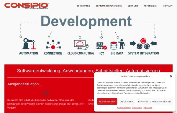 Vorschau von www.consipio.de, Consipio Software Engineering GmbH
