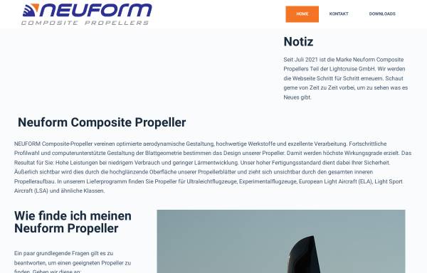 Vorschau von www.neuform-propeller.de, Neuform Composites GmbH & Co. KG