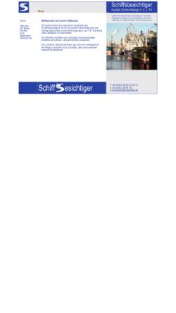 Vorschau der mobilen Webseite www.schiffsbesichtiger.de, Schäfer & Rößler
