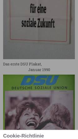 Vorschau der mobilen Webseite www.dsu-deutschland.de, Deutsche Soziale Union