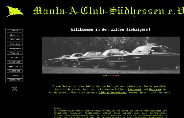 Vorschau von www.manta-a-club-suedhessen.de, Manta-A-Club Südhessen e.V.