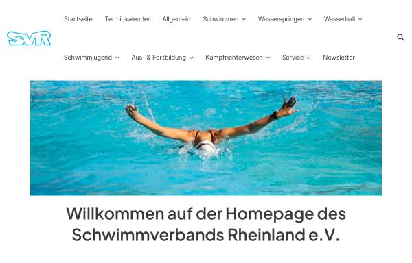 Vorschau von www.svrheinland.de, Schwimmverband Rheinland