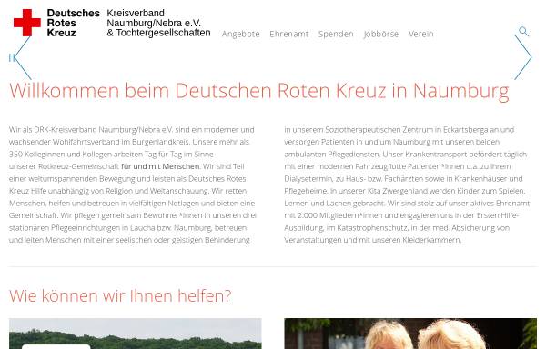 Vorschau von www.drk-naumburg.de, Deutsches Rotes Kreuz - Kreisverband Naumburg/Nebra e.V.