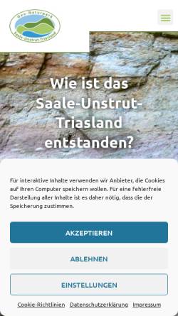 Vorschau der mobilen Webseite www.naturpark-saale-unstrut.de, Geo-Naturpark Saale-Unstrut-Triasland