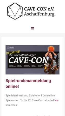 Vorschau der mobilen Webseite cavecon.de, Cave-Con