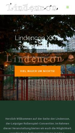 Vorschau der mobilen Webseite www.lindencon.de, Leipziger Lindencon