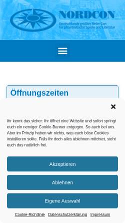 Vorschau der mobilen Webseite www.nordcon.de, Nordcon