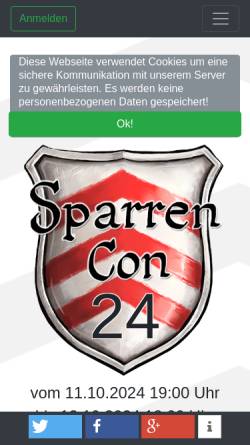 Vorschau der mobilen Webseite sparrencon.de, SparrenCon