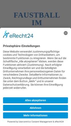 Vorschau der mobilen Webseite ltv-faustball.de, Leichlinger TV 1883 e.V. - Faustballabteilung
