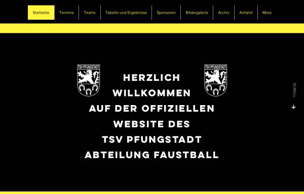 Vorschau von www.pfungstadt-faustball.de, TSV Pfungstadt