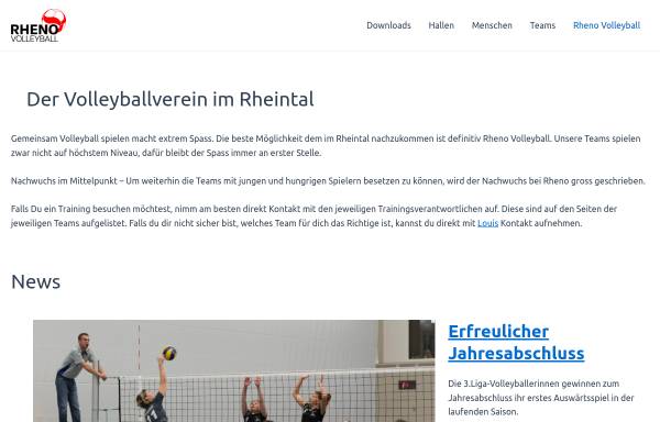Vorschau von www.rhenovolley.ch, Rheno Volleyball