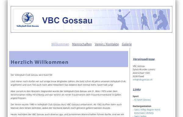 Vorschau von www.vbcgossau.ch, VBC Gossau