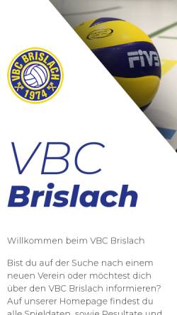 Vorschau der mobilen Webseite www.vbcbrislach.ch, VC Brislach