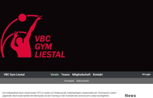 Vorschau von www.vbcgymliestal.ch, Volleyballclub Gym Liestal