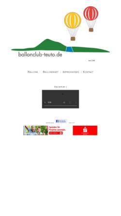 Vorschau der mobilen Webseite www.ballonclub-teuto.de, Ballonclub Teuto e.V.