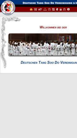 Vorschau der mobilen Webseite www.dtsdv.de, Deutsche Tang Soo Do Vereinigung e.V.