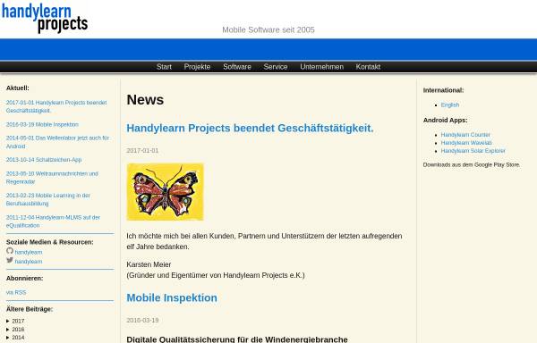 Vorschau von www.handylearn-projects.de, Handylearn Projects H2H e.K.