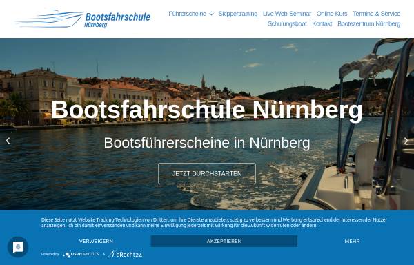 Vorschau von www.bootsfuehrerschein-nuernberg.de, Schlauchbootclub Noris