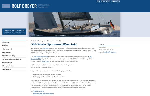 Vorschau von www.sss-schein.de, Sportseeschifferschein