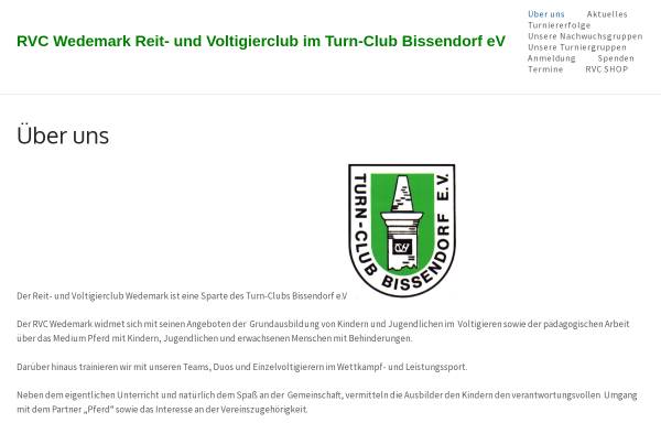 Vorschau von www.resser-voltigierjugend.de, RVC Wedemark im Turnclubs Bissendorf e.V