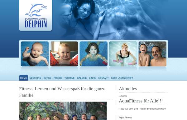 Vorschau von www.schwimmschule-delphin.info, Schwimmschule Delphin - Hollenstedt