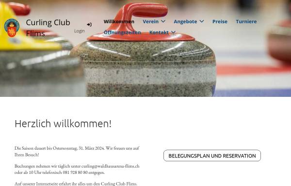 Vorschau von www.ccflims.ch, Curling Club Flims
