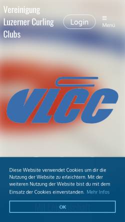 Vorschau der mobilen Webseite www.curling-luzern.ch, Curling Club Luzern