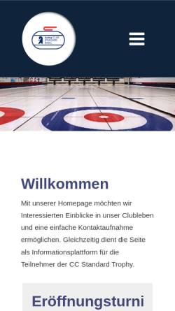 Vorschau der mobilen Webseite www.ccstandard.ch, Curling Club Standard Basel